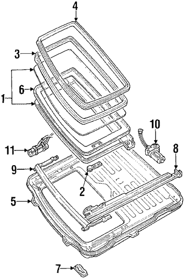 4440944 - Body: Glass for Mopar Image