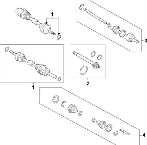 Drive Axles for 2025 Ford Bronco Sport #2