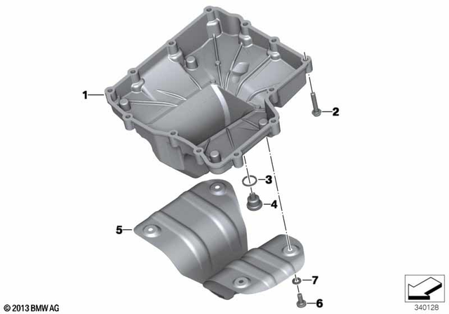 11137713112 - Engine: Oil Pan -  for BMW-Motorrad Image