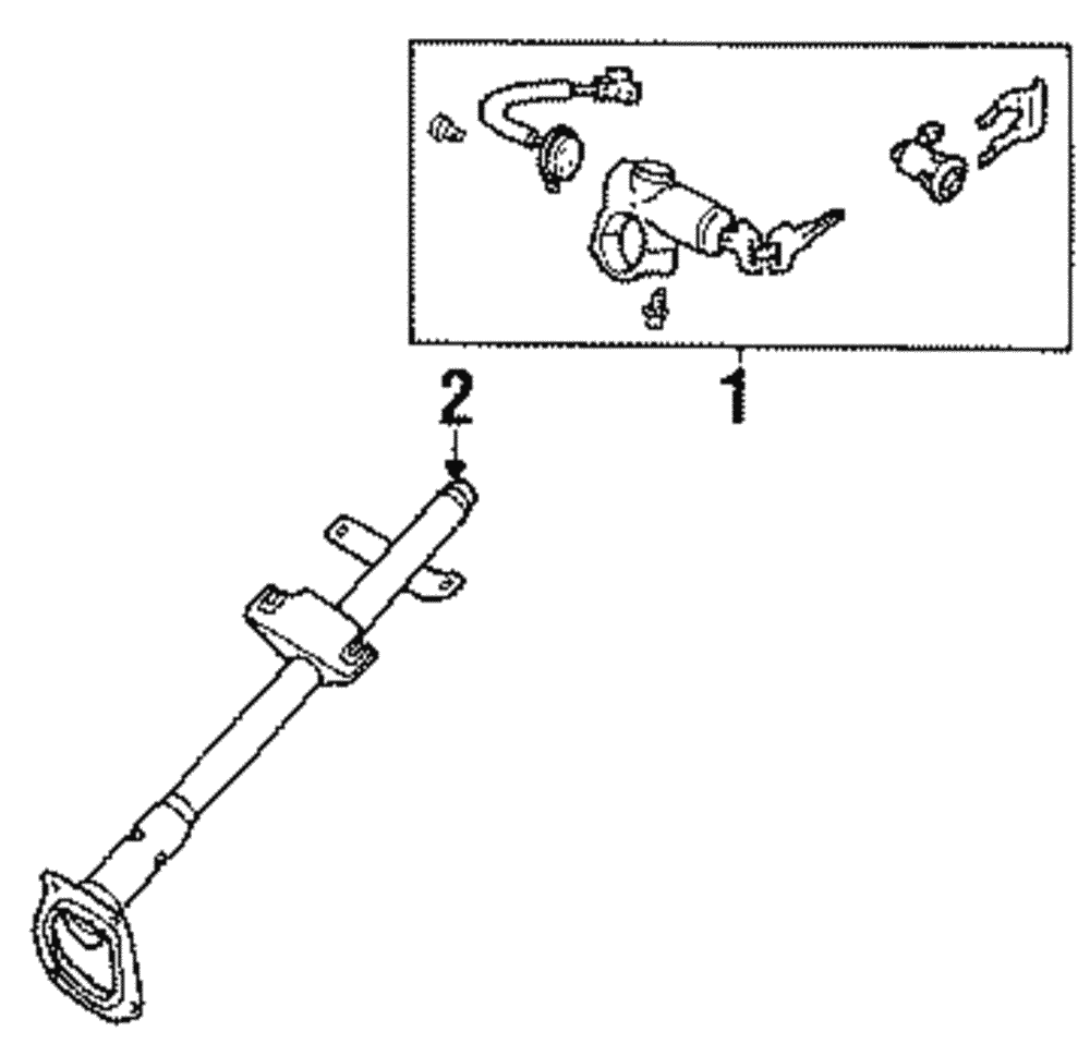 Cylinder & Keys - Nissan (K9810-1S705)