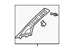 62220AC082B1 - Body: Windshield Pillar Trim for Toyota: Avalon Image