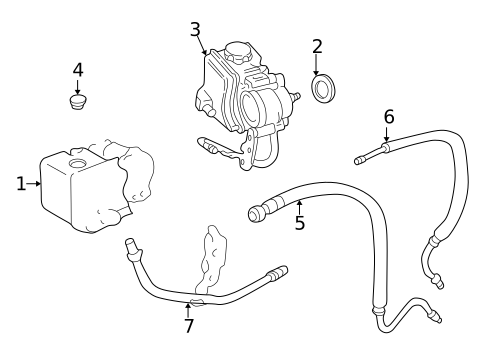 Pump & Hoses for 2004 Chevrolet Cavalier #0