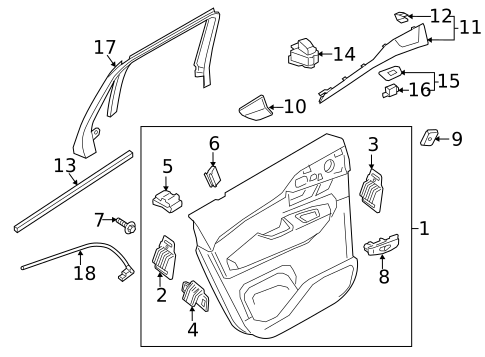 Interior Trim - Rear Door for 2019 Volvo XC90 #0