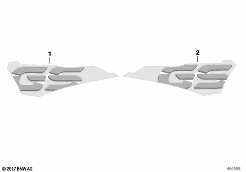 Stickers, Labels, Adhesive Film Strips for 2017 BMW-Motorrad G 310 GS #2