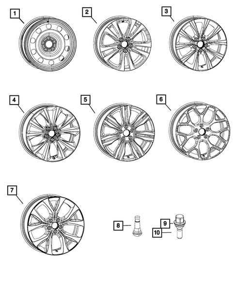 Wheels, Tires and Hardware for 2016 Chrysler 200 #0