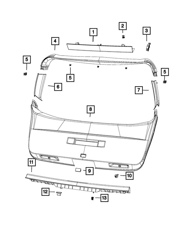 68045440AA - Interior Trim: Trim Clip for Mopar Image