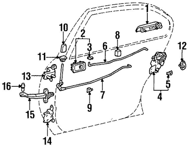 6861712030 - Body: Door Check Pin for Toyota Image