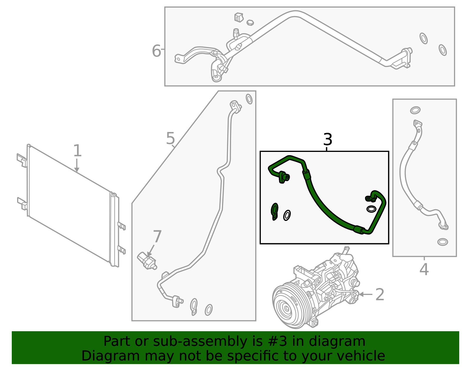 Pressure Hose - Nissan (92490-6RA3A)
