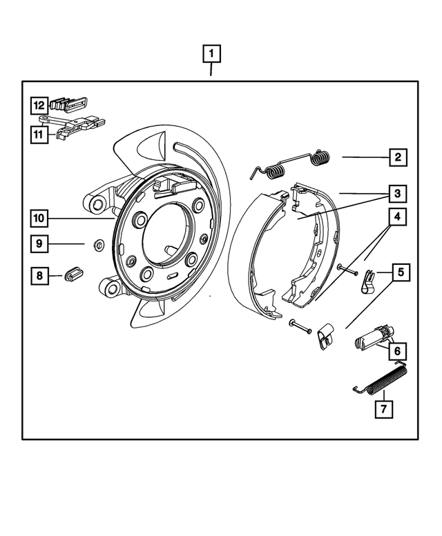 5114192AA - Brakes: Brake Shoe Hold Down Clip for Mopar Image