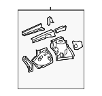 537010E040 - Body: Apron Assembly for Toyota: Highlander Image