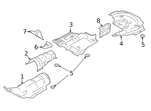 Heat Shields for 2017 Ford Escape #0