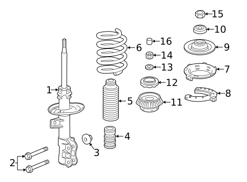 Struts & Components for 2019 Honda HR-V #0