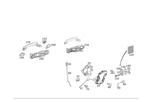 Locking System for 1996 Mercedes-Benz E320 #0