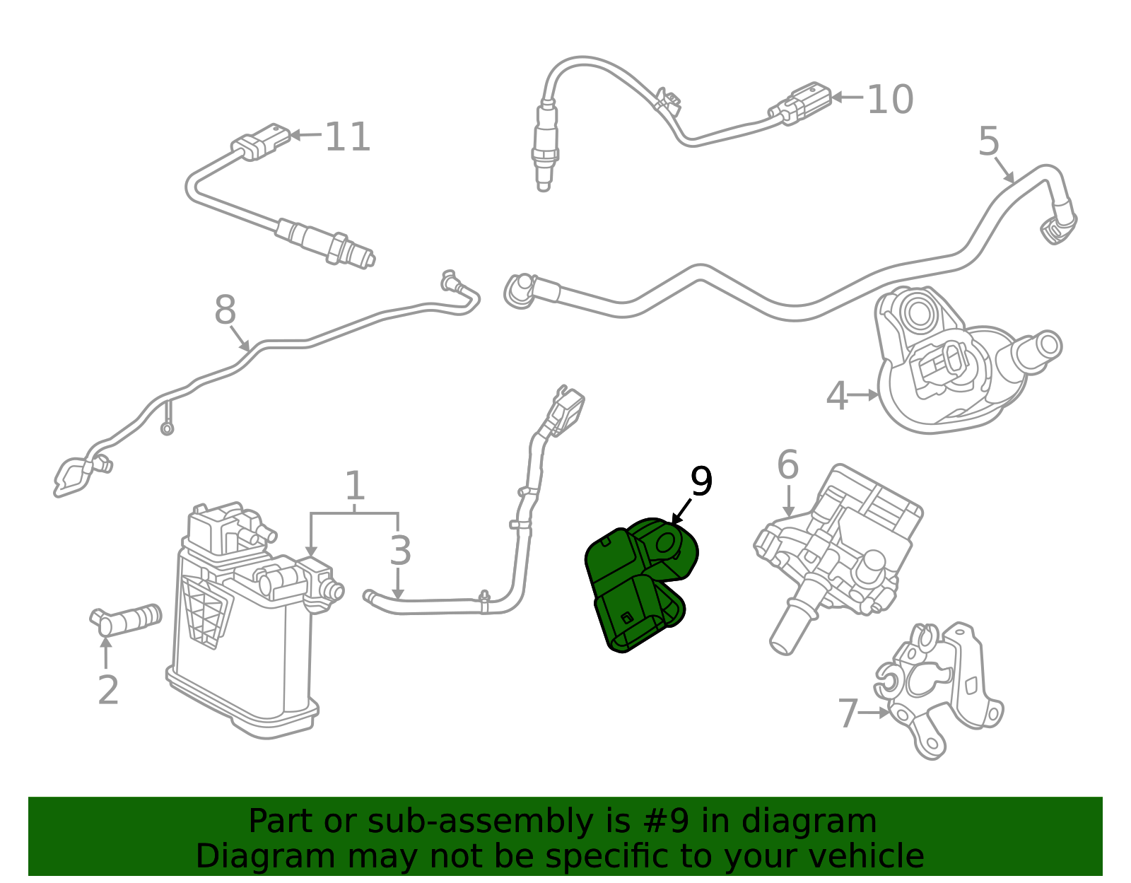 12715134 Rear Main Genuine OEM M.A.P Sensor Part# 12715140 Fits 2024 Buick Encore GX: Up ...