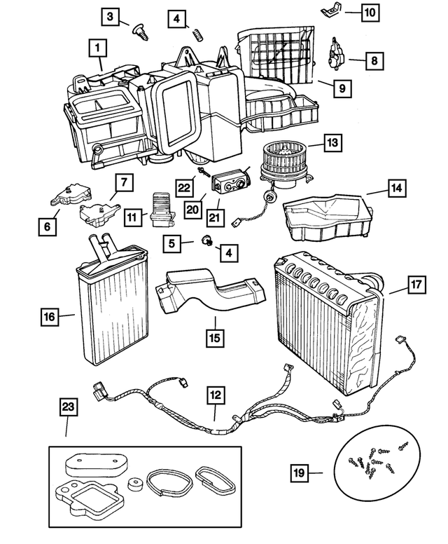 5010979AE - Air Conditioning &amp; Heater: A/c And Heater Housing for Mopar Image