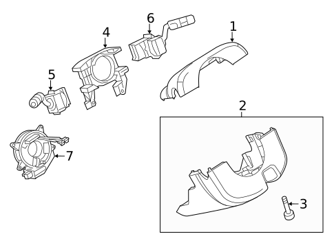 Shroud, Switches & Levers for 2015 Land Rover LR2 #0