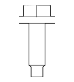 6512504AA - : Front Panel Bolt for Ram: 1500 Image