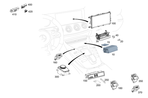 Radio, Operating and Display Unit for 2026 Mercedes-Benz AMG GT 63 #0