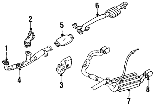 MB857021 - Exhaust: Diffuser Tips for Mitsubishi Image