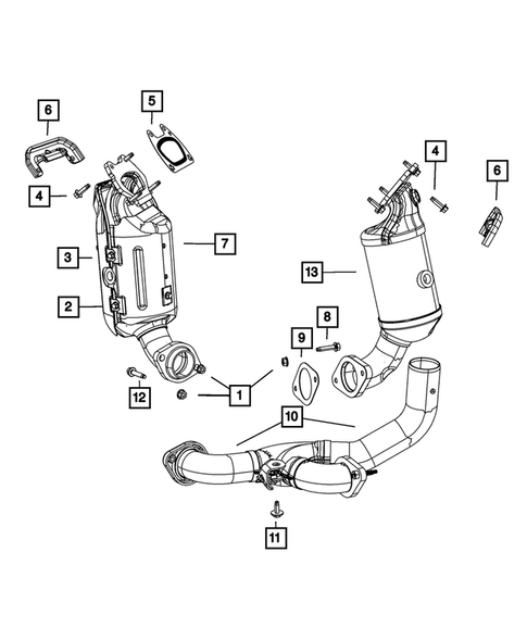 Manifolds and Vacuum Fittings for 2011 Chrysler Town & Country #1