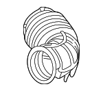 24574954 - Engine: Rear Duct for Chevrolet: Malibu | Oldsmobile: Alero | Pontiac: Grand Am Image