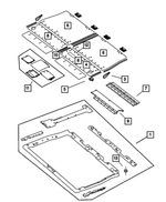 1CB77XDHAA - : Load Floor Door, Left for Chrysler: Town &amp; Country | Dodge: Caravan, Grand Caravan Image