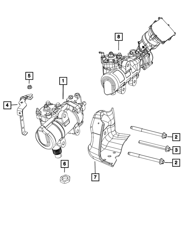 68575539AB - Steering: Power Steering Gear for Mopar Image image