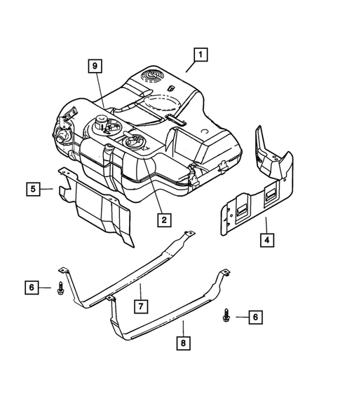 Tank, Fuel for 2003 Dodge Intrepid #0