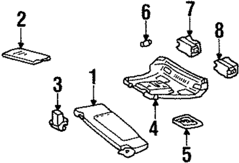 Interior Trim - Roof for 1998 Mercedes-Benz SL 600 #0