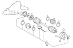 1403508001 - Rear Axle: Axle Shaft for Mercedes-Benz Image