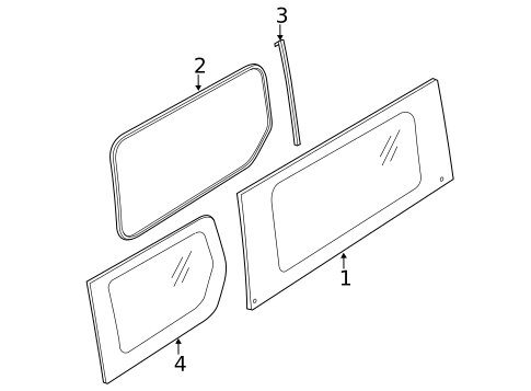 Glass - Side Panel for 2022 Ford Transit Connect #7