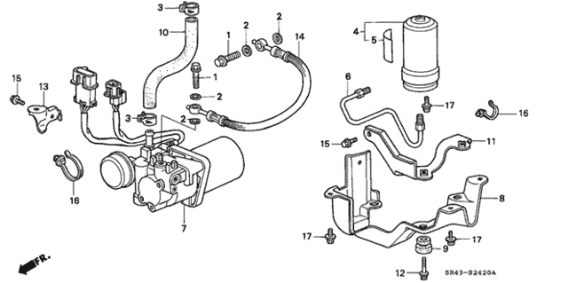 ABS Accumulator for 1992 Honda Civic #0