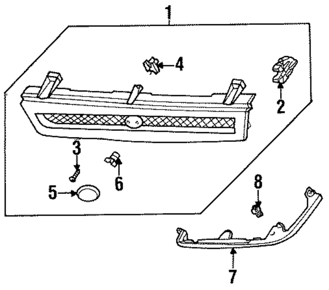 997690416B - Body: Grille Assembly Screw for Mazda Image