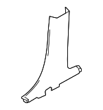 BA8Z7424346AA - Body: Lower Center Pillar Trim for Ford: Flex Image