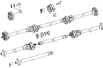 1154109001 - : Propeller Shaft for Mercedes-Benz Image