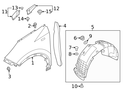 Fender & Components for 2020 Kia Sportage #0