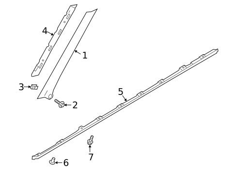 Exterior Trim - Pillars for 2022 Land Rover Range Rover Evoque #0