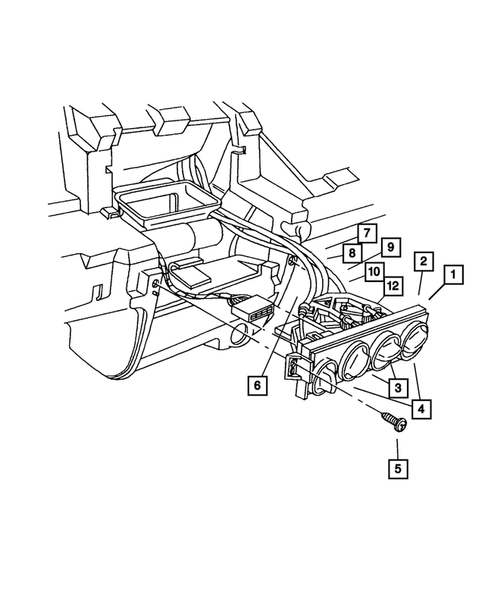 Air Conditioner and Heater Controls for 2005 Chrysler PT Cruiser #0