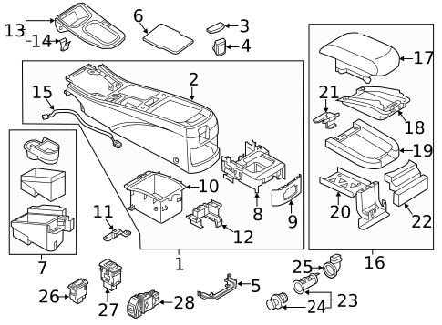 Center Console for 2003 INFINITI I35 #0