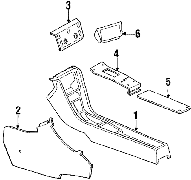 12468008509045 - Body: Console for Mercedes-Benz Image
