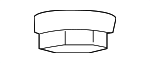 1J0035437 - Electrical: Antenna Nut for Porsche: Cayenne, Macan, Panamera Image