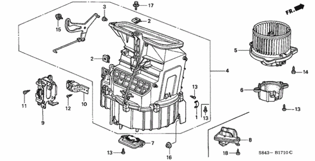 Heater Blower for 2001 Honda Accord #0