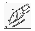 9152841 - Body: Uniside Assembly for Volvo: 850, V70 Image