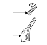 9152675 - Body: Inner Hinge Pillar for Volvo: 850, S70, V70 Image