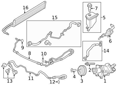 Pump & Hoses for 2013 Porsche Panamera #1