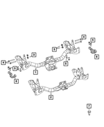 68368176AA - Frame, Bumper and Fascia: Trailer Hitch for Mopar Image
