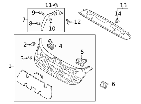 Interior Trim for 2019 Hyundai Veloster #0