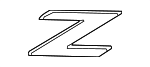 51148401822 - Body: Nameplate for BMW: Z3 Image