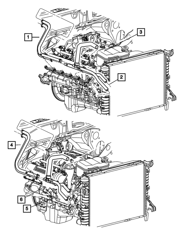 « 5080543AB –  : Chauffage Durite pour Mopar Image »