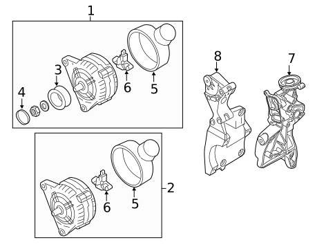 Alternator for 2014 Audi TTS Quattro #0